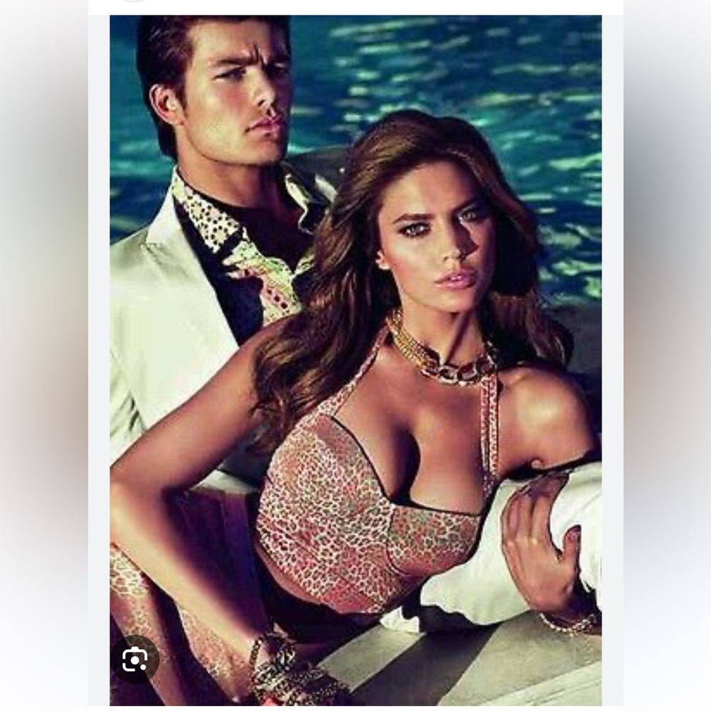 Guess by Marciano Island cheetah bustier top AND skirt